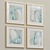 Coastal Turquoise Abstract Wall Art Set 3D model small image 3