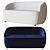 Gorgeous Gwyneth Loveseat: CB2 Delight 3D model small image 3