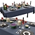 Corona Render Tableware Set 3D model small image 1