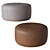 Luxury Leather Pouf 3D model small image 1