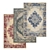 Luxury Carpets Set - High-Quality Textures 3D model small image 1