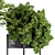 Sleek Black Plant Box 3D model small image 3