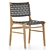 Rustic Woven Leather Dining Chair 3D model small image 1