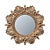 Title: Bronze Framed Round Mirror 3D model small image 1