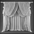 Elegant Polys Curtains Set 3D model small image 2