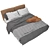 Flexform Bed Gregory: Elegant Design, Superior Comfort 3D model small image 3