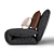 Velvet Lounge Armchair: Versatile and Luxurious 3D model small image 2