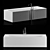 Elegant White Cast Iron Roca Continental 3D model small image 1