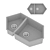 KitKraken Creek Gray Sink Combo 3D model small image 1