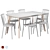 Functional Dining Table Set 3D model small image 1