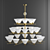 Cleo Triple Teo Chandelier 3D model small image 1