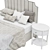 Elegant Davy's Bed - Transform Your Bedroom 3D model small image 3