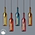 Elegant Bottle Chandelier 3D model small image 1