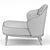 Elegant Leslie Armchair by Minotti 3D model small image 5