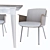 Minotti Terrace Table & Daiki Outdoor Armchair Set 3D model small image 2