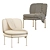 Elegant Soave Armchair: Sleek Design, Supreme Comfort 3D model small image 1