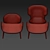 Elegant Jorgen Arm Chair 3D model small image 2