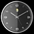 Sleek 40cm Wall Clock 3D model small image 3
