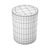 Boho Mosaic Stool 3D model small image 3