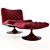 Elegant Marilyn Velvet Chair 3D model small image 3