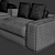 Luxury Fendi Casa Sofa: Belt Tight 3D model small image 5