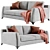 Modern Floyd Sofa Set: Perfect for Mr. & Mrs. 3D model small image 3