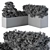 Concrete Outdoor Planters Set 3D model small image 4