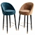 Elegant Malay Bar Stool 3D model small image 1