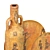 Handcrafted Decoupage Bottle: Unique Decorative Art 3D model small image 3