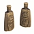 Handcrafted Decoupage Bottle Set 3D model small image 4