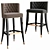 Sleek Bourbon Bar Chair 3D model small image 1