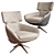 Luxurious Caruzzo Leolux Armchair 3D model small image 1