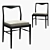 Colette Oak Dining Chair 3D model small image 1