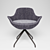 Modern Grey Armchair: Desondo's Indraft 3D model small image 1