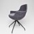 Modern Grey Armchair: Desondo's Indraft 3D model small image 3