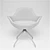 Modern Grey Armchair: Desondo's Indraft 3D model small image 4