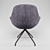 Modern Grey Armchair: Desondo's Indraft 3D model small image 6