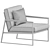 Luxury Daytona Armchair: Italian Elegance in Every Detail 3D model small image 5