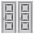 Modern Style Interior Doors 3D model small image 2