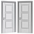 Sleek and Modern Interior Doors 3D model small image 2