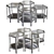 Elegant ARAMIS Eichholtz Chandelier 3D model small image 1