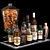 Ultimate Spirits Collection: Whiskey, Rum, Vodka, Shaker, Tray 3D model small image 1