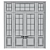 Modern Number 89 Interior Doors 3D model small image 2