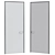 Sleek & Modern Interior Doors 3D model small image 2