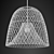 Bohemian Woven Pendant Light 3D model small image 2