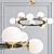 Modern Metal and Glass Ceiling Light Collection 3D model small image 2