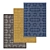 Versatile High-Quality Carpets Set 3D model small image 1