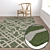 Luxury Textured Carpet Set 3D model small image 5