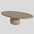 Elegant Oak Dining Table 3D model small image 1