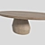 Elegant Oak Dining Table 3D model small image 3